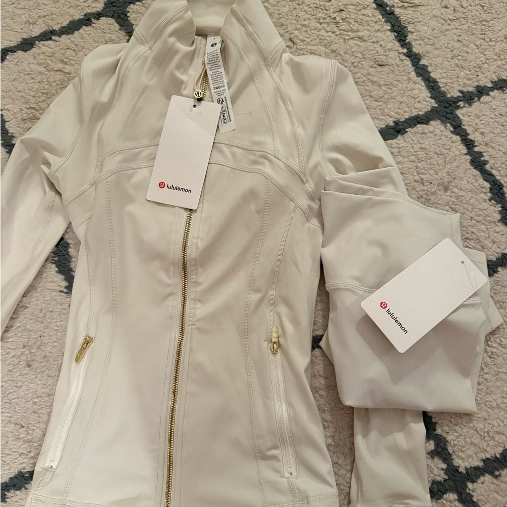 Gold Zipper Set (Leggings and Jacket)
