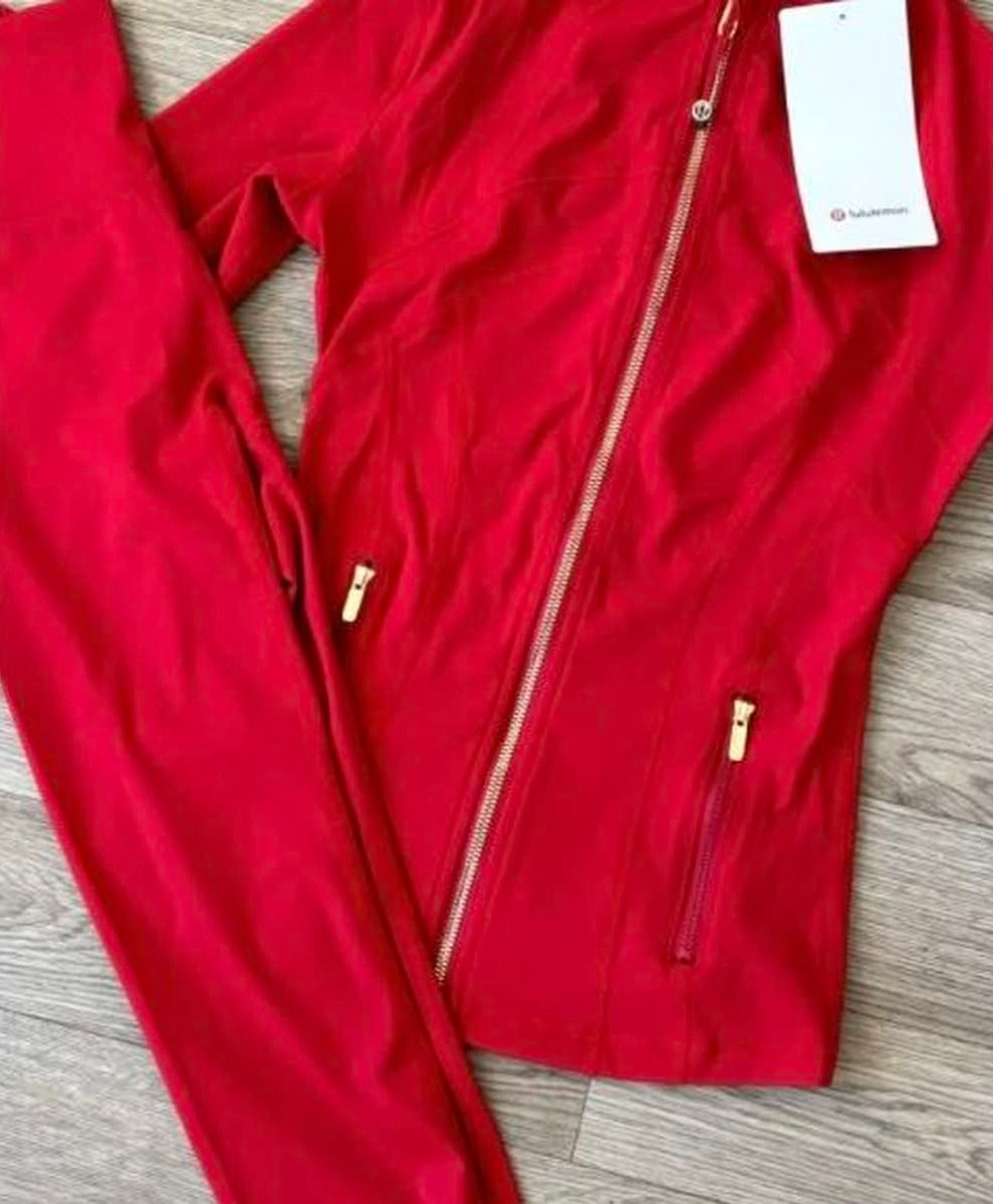 Gold Zipper Set (Leggings and Jacket)