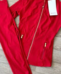 Gold Zipper Set (Leggings and Jacket)