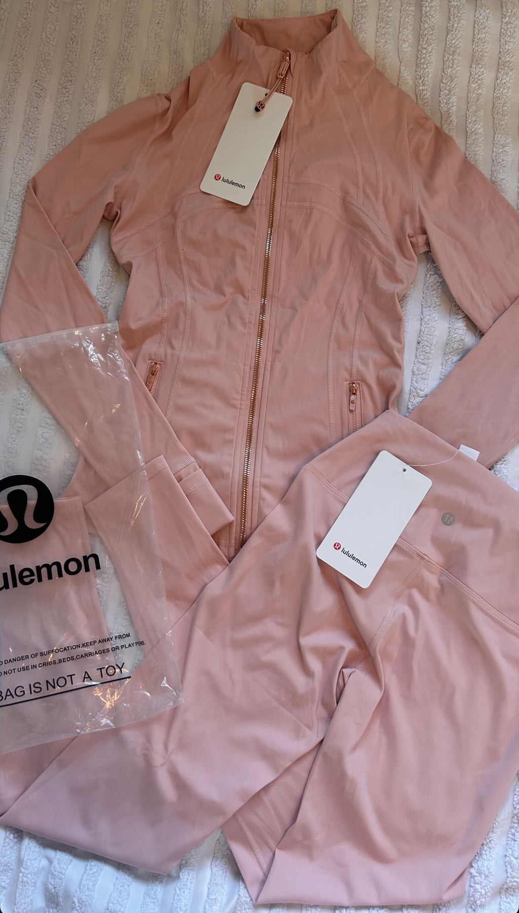 Gold Zipper Set (Leggings and Jacket)