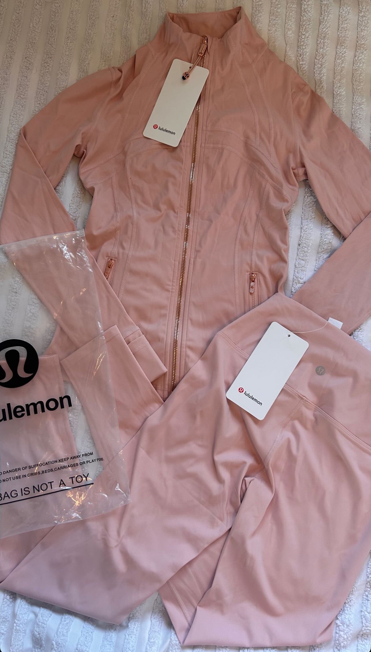 Gold Zipper Set (Leggings and Jacket)